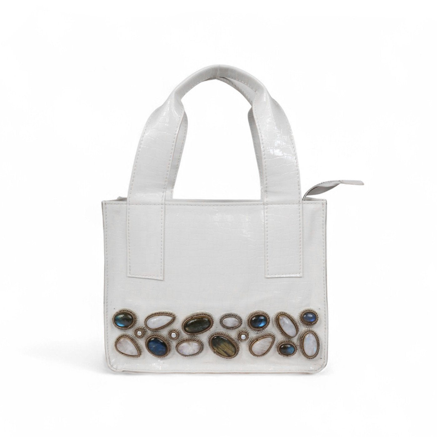 Jewel Weave Leatherite Tote image 0