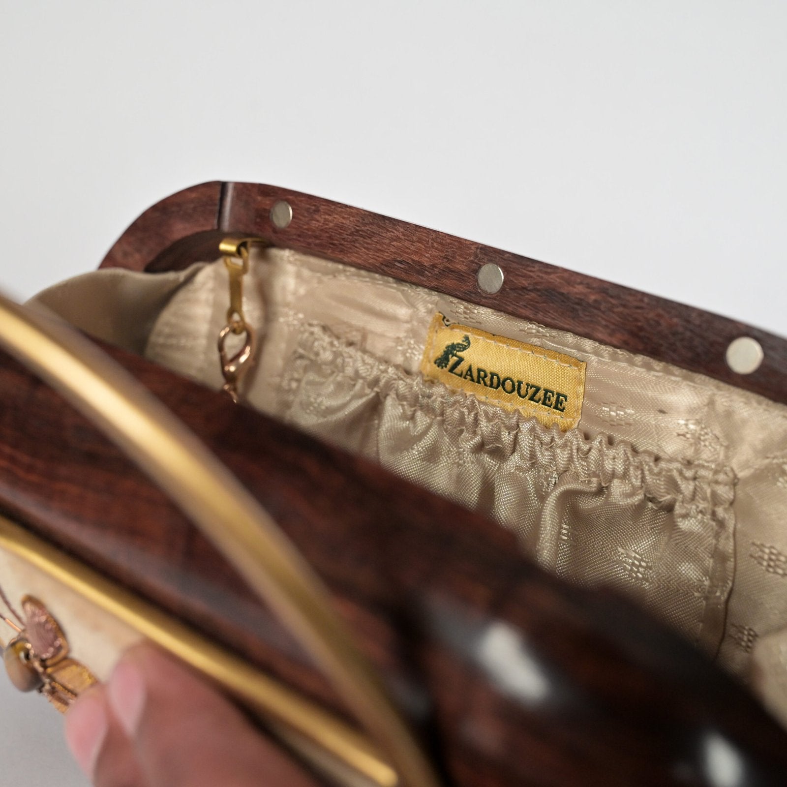 “Shahzaar” Wooden Clutch image 2