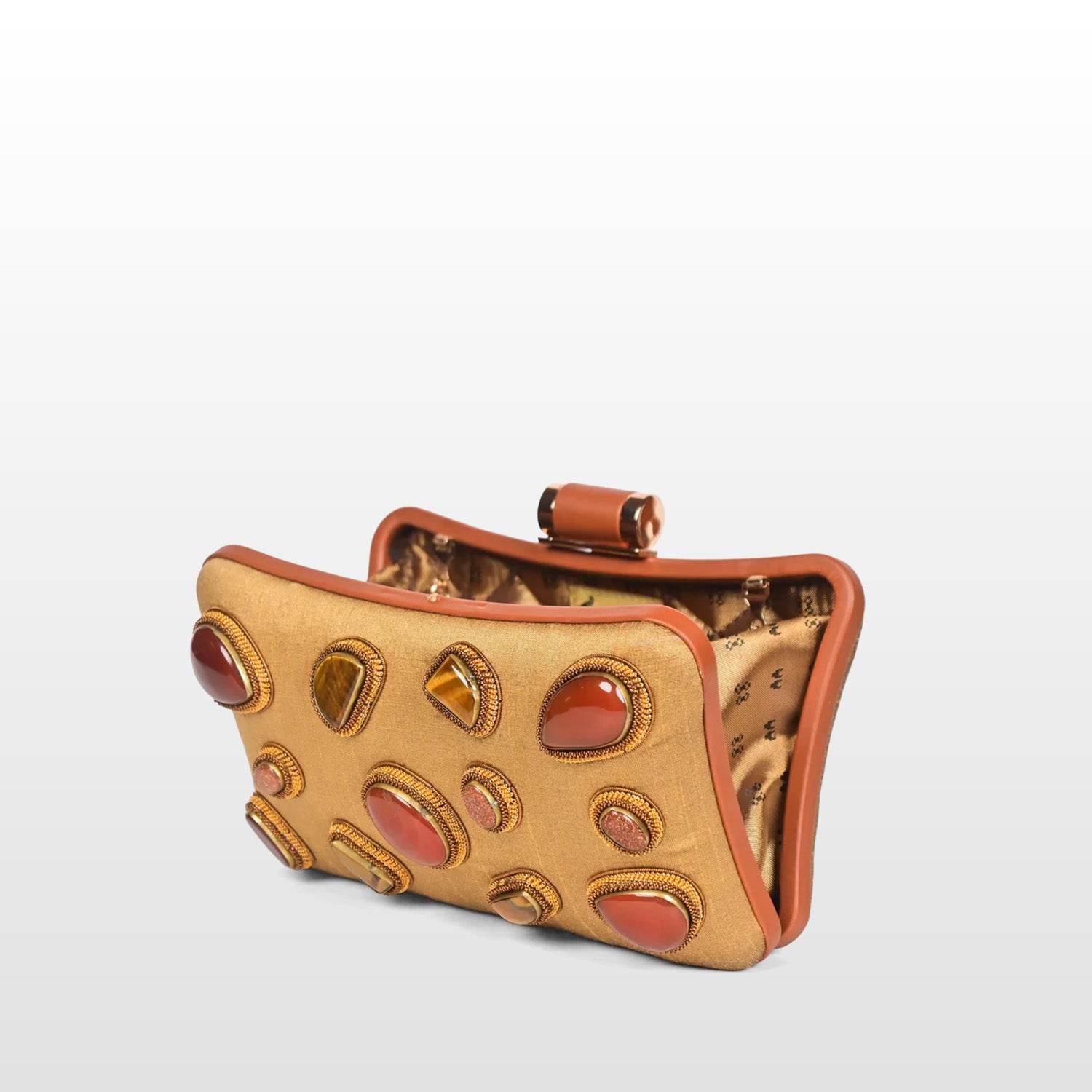 Golden Luxe Zari Embellished Handbag