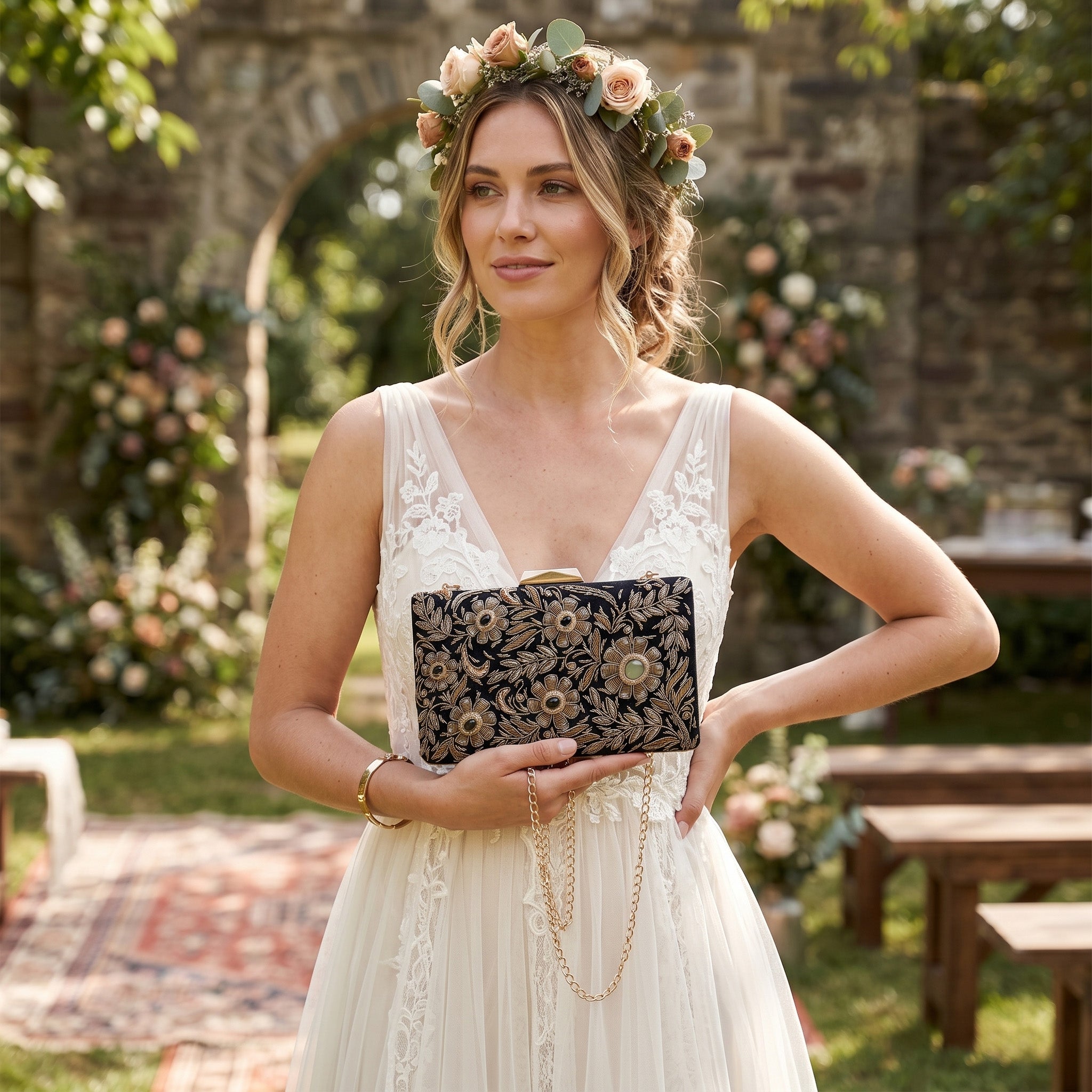 Floréal Valley Gemstone Clutch