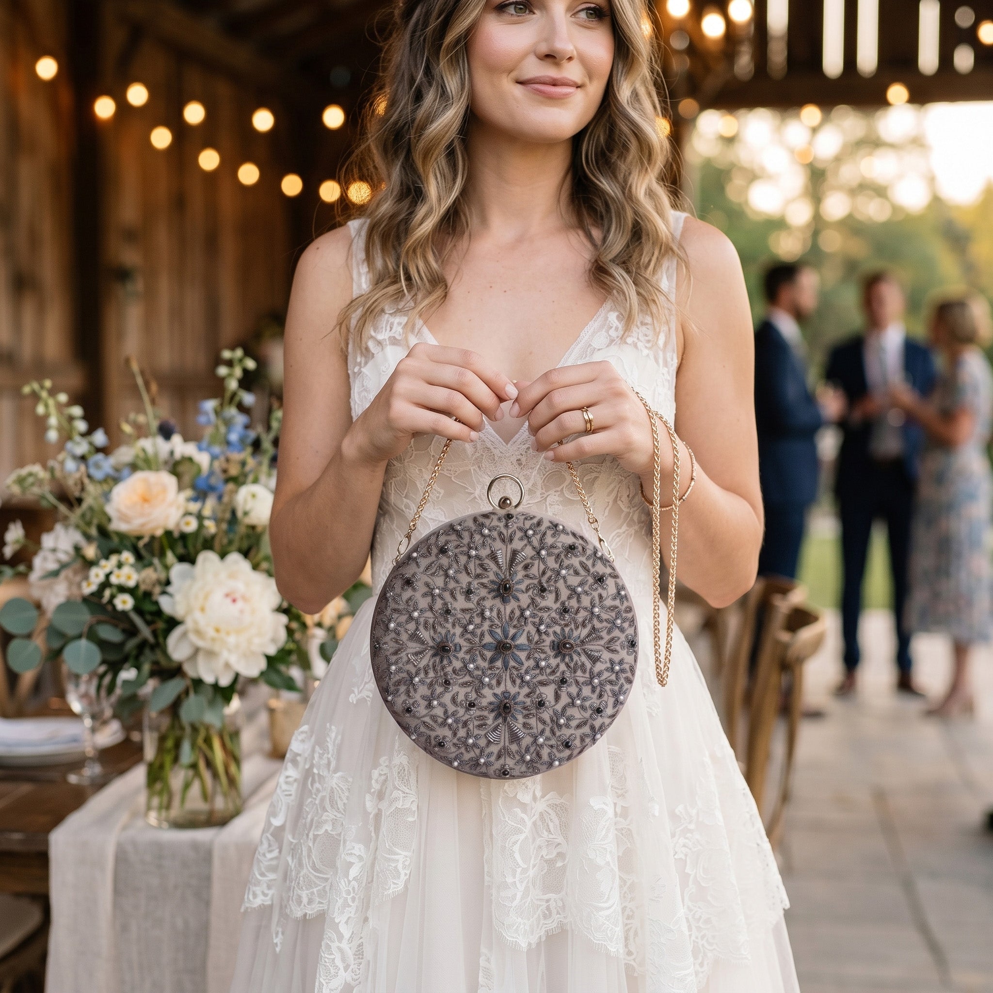 Blossom & Sparkle Evening Clutch