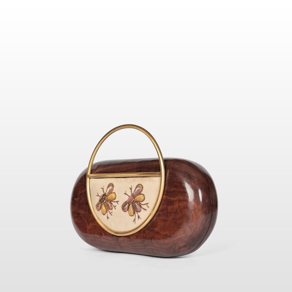 “Shahzaar” Wooden Clutch