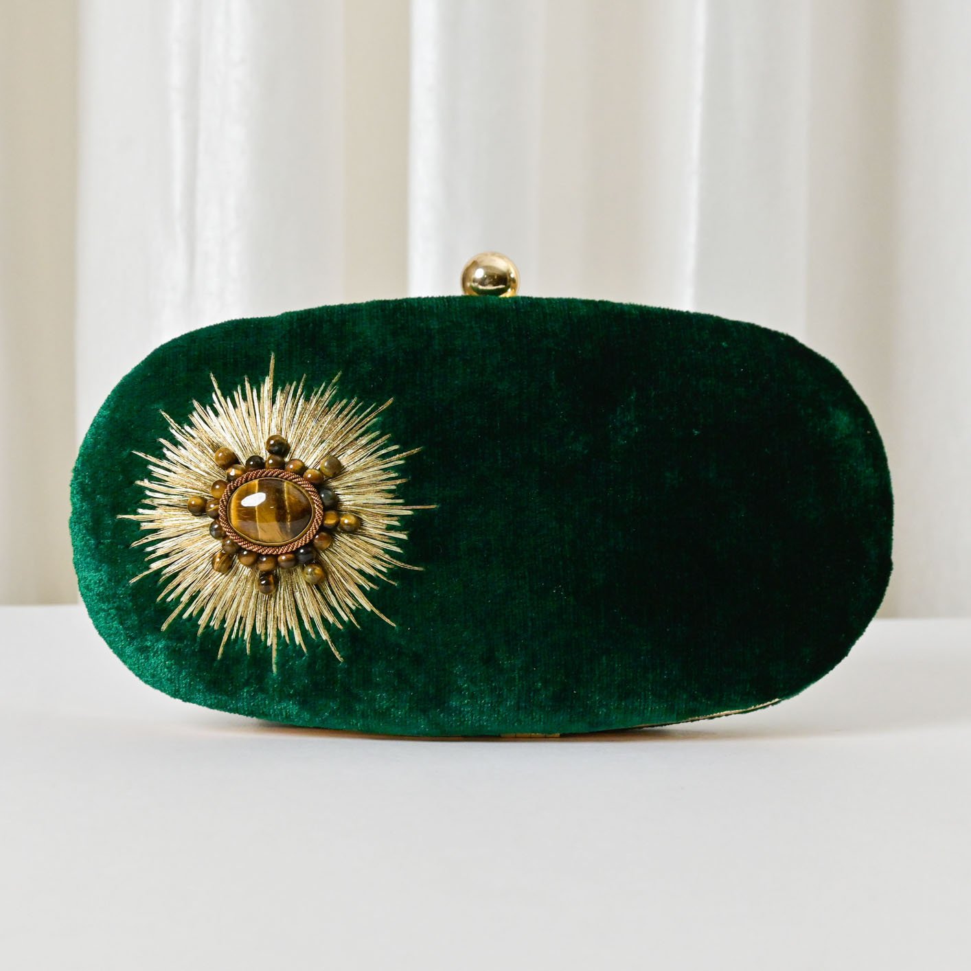 Green Coloured Exclusive Hand Bag, Sling Bag & Envelope Purse 3Pcs Com –  Royskart