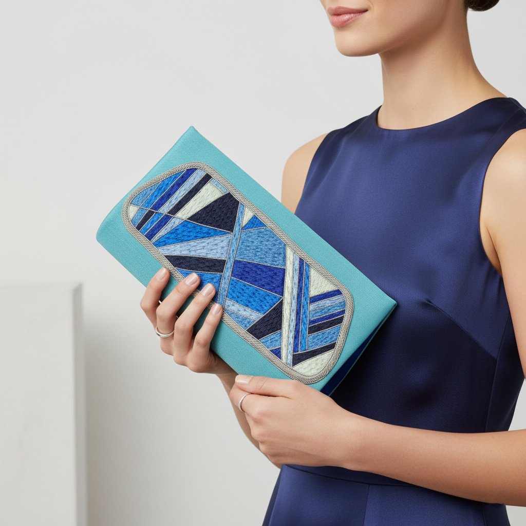 Handmade Turquoise Hand Bag embellished with silk thread work ,luxury bags, embroidered bag, vegan purse, 1